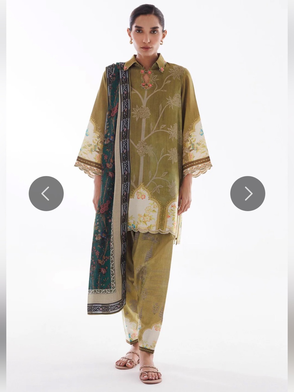 Sana Safinaz Muslin 3 Piece Suit
